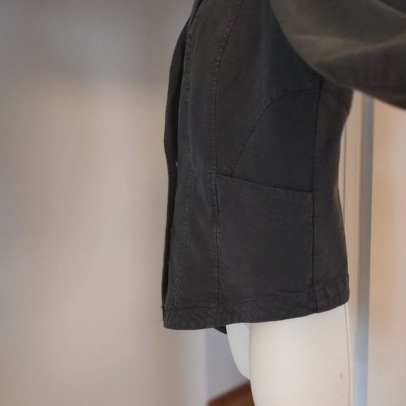 ANTHROPOLOGIE Structured Button Front Blazer Olive Green NWT Size 12 - Picture 14 of 16